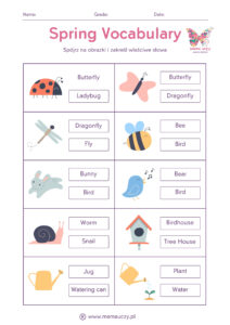 Słówka angielskie wiosna