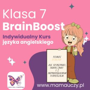 Kurs języka angielskiego BrainBoost English 7