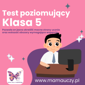 Test poziomujący Język angielski Klasa 5